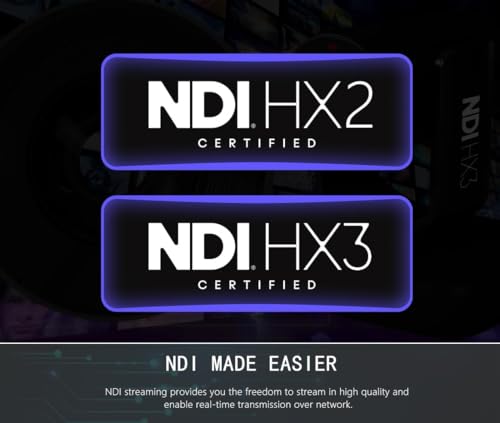 AI Auto Tracking NDI HX3 PTZ Camera, 30X Zoom Live Streaming HDMI SDI PTZ for Church Worship and Live Event, LV30N - color: Classic Black