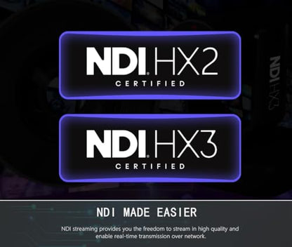 AI Auto Tracking NDI HX3 PTZ Camera, 30X Zoom Live Streaming HDMI SDI PTZ for Church Worship and Live Event, LV30N - color: Classic Black