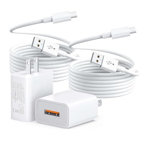 2 Pack 10FT White USB-C Charging Cable for Arlo Essential 2K, Alro Essential 2nd Generation, Blink Outdoor4 4th Generation, Petcube Cam 360 - Surveillance Camera Charger Charging Cord