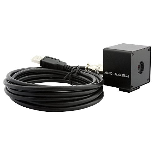 ELP 5mp Autofocus Fisheye Wide Angle USB Camera Module with Metal Case OV5640 Mini UVC USB2.0 Lightburn Camera Laser Engraver Webcam,9.9ft/3m Cable for Computer, Raspberry Pi, PC, Laptop, Jetson Nano - color: 170 Degree, style: USB Camera