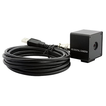 ELP 5mp Autofocus Fisheye Wide Angle USB Camera Module with Metal Case OV5640 Mini UVC USB2.0 Lightburn Camera Laser Engraver Webcam,9.9ft/3m Cable for Computer, Raspberry Pi, PC, Laptop, Jetson Nano - color: 170 Degree, style: USB Camera