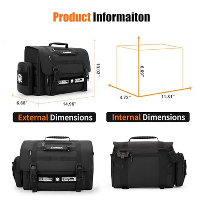 Cwatcun Camera Sling Bag, Waterproof Multifunction Photography Tactica Camera Crossbody Bag with Tripod Holder & Removable Accessory Bags for DSLR/SLR/Mirrorless Cameras - Medium - size: Medium