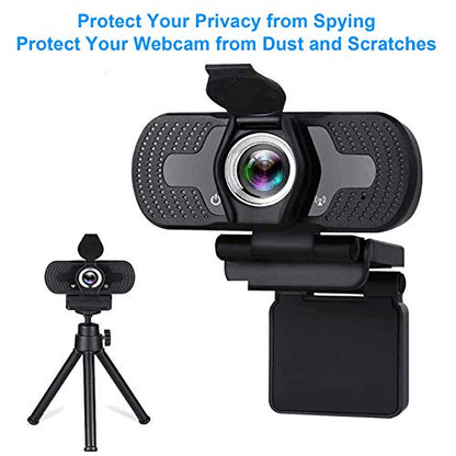 JCWINY Webcam Cover, 2 Pack Desktop Computer External Webcam Lens Covers Shutter Cap Hood, Streaming Web Camera Privacy Cover Clip Compatible with Logitech HD Pro Web Cam C270/C615/C920/C930e/C922X