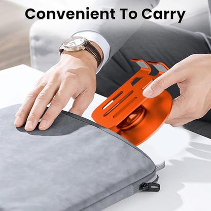Universal Metal Cell Phone Stand, Multi-Angel Adjustable 360° Rotation Non-Slip Metal Phone Stand Compatible with iPhone 17 Pro Max and All Smartphones (20PCS Orange) - color: 20PCS Orange