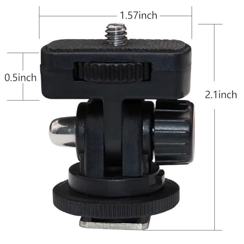 2 pcs Camera hot Shoe Mount Monitor Photography Fill Light Post Conversion Base Cold Shoe Mount Cell Phone Adapter Field Monitor,Video Light, or Microphone