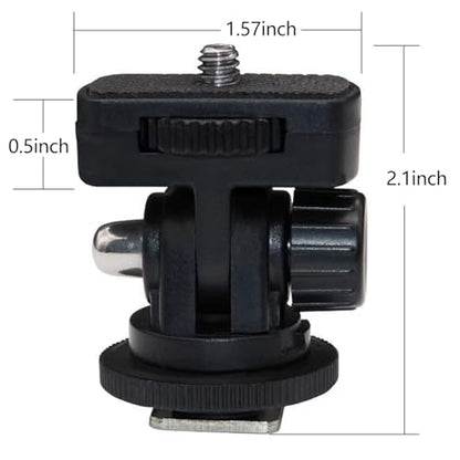 2 pcs Camera hot Shoe Mount Monitor Photography Fill Light Post Conversion Base Cold Shoe Mount Cell Phone Adapter Field Monitor,Video Light, or Microphone
