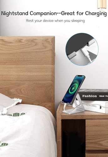 Aoviho Cell Phone Stand for Desk, Desktop Phone Holder, Aluminum Mobile Phone Stand for iPhone 15 14 13 12 pro Mini 11 X Xr Xs max 8 7 6 6s Plus Samsung Galaxy S21 Ultra All Smart Phones,Silver - color: Silver