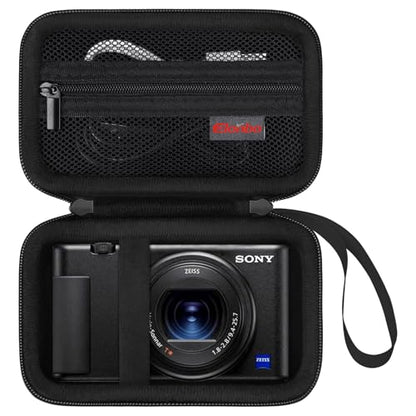 Case for Sony ZV-1F/ ZV-1/ ZV-1 II/Sony RX100 VII/ RX100 III Digital Camera | Sony ZV-1F/ ZV-1/ ZV-1 II/ RX100 VII Digital Camera Carrying Case, Protective Bag, Pocket fits Accessories, Black+ Black - color: Black+Internal black