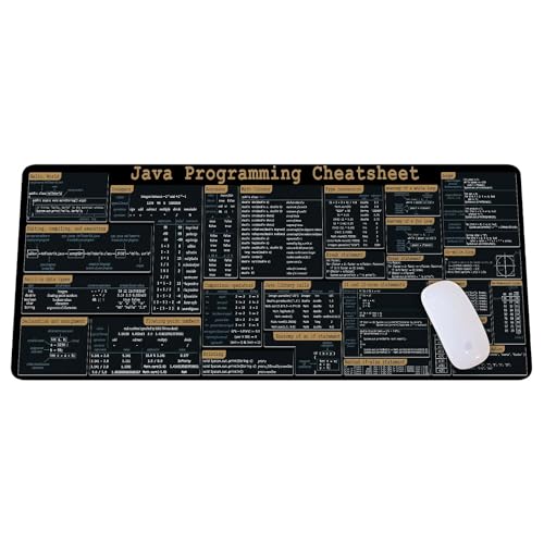 Java Programing Cheat Sheet Desk Mat for Software Engineers, Web Developers and Programmers, Gift Coworker Quick Key, Anti-Slip Keyboard Pad KMH - color: Javascript 2