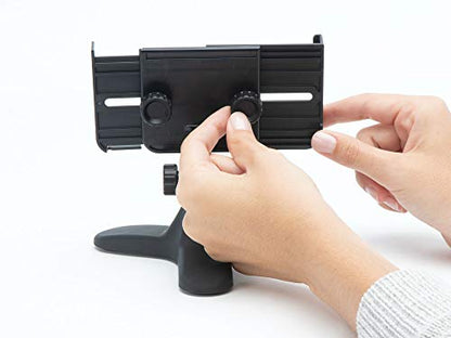 WeatherTech DeskFone Two View Universal Phone Holder for Flat Surfaces, Office, Kitchen, Nightstand - Rose Gold Metal Knobs - color: Rose Gold Metal Knobs