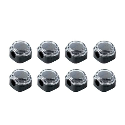 Magnetic Cable Organizer Set, 8 Pcs Easy Adhesion Desk & Wall Mount Holders for Mobile Phones and USB Cables, Perfect for Office, Kitchen, Car, and Bedside Use (Black)