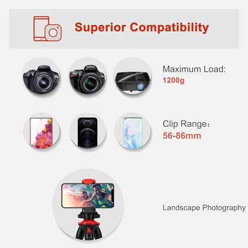 Fotopro Flexible Phone Tripod Bendable for Mini Camera Handheld Tripod Stand for Phone Vlogging Travel Video - style: UFO tripod
