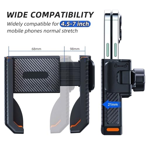 xik Phone Mount Holder for Boat Kayak Car Truck UTV - Round AMPS Base, [1s Lock & Release][360° Adjustable], Fits 4.7"-7.2" Phones, Heavy Duty, Wall Mount - style: Medium style
