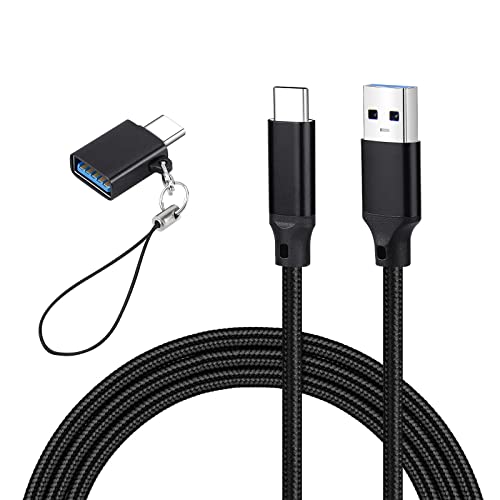 weishan USB C Cable Replacement for Focusrite Scarlett Solo(3rd Gen), Scarlett 2i2(3rd Gen) Audio Interface, with USB C Male to USB Female Adapter, Nylon Braided, 6.6 ft - style: Braided
