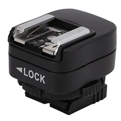 VBESTLIFE Hot Shoe Adapter for A7, A7C, A7R, A7RII, A7MII, A7RIII, A7MIII, A7IV, A7RIV, A7RIVA, A9, A9II, A6400, A6300, A6500 with PC Sync Port, Black Plastic