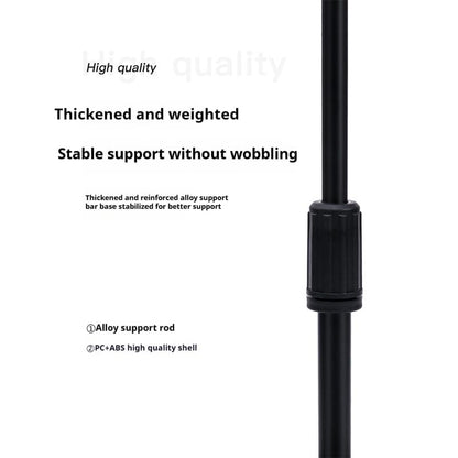 Desktop Microphone Stand, Upgraded Adjustable Table Mic Stand with Mic Clip and 5/8" Male to 3/8" Female Screw for shuer sm58 beta58 SE V7 & Other handheld microphone