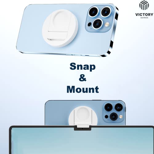 Continuity Camera Mount for MacBook and iPhone | Magsafe Compatible iPhone 12 13 14 Series | Strong & Sturdy | Desk View & Webcam Support