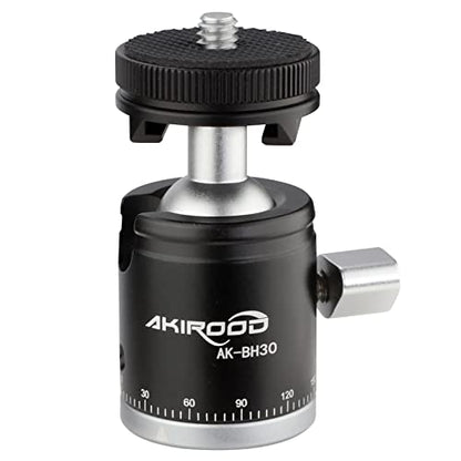 Adapter Panoramic Ballhead 360°,Mini Camera Tripod Ball Head, with Cold Shoe Mount with 1/4" Screw for DSLR Cameras Cell Phone Tripods Monopods Camcorder Light Stand Speedlight Quick Release