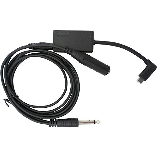 Audio Cable for Airplane Cockpit Recording - Clear Audio with Our Aviation Headset Accessory - Aircraft Audio Cable Compatible with Gopro Hero 5 Thru 13 Black - 6 ft - size: 6 Foot