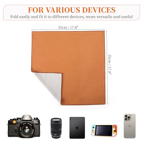 Camera Protective Wrap, 2 Pack Lens Protector, Magic Self-Adhesive Cloth for DSLR/Camera Lens/Phone/Accessories, 17.7'' * 17.7
