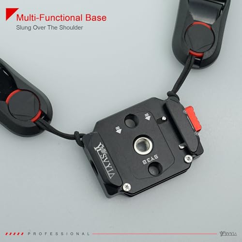 Camera Quick Release Plate,Auto-Lock 38mm Quick Release System,Camera Tripod Quick Release Mount Multi-Functional Base,Use for Tripod, Monopod,Slider Etc Quick Release Adapter,SY38 V3801