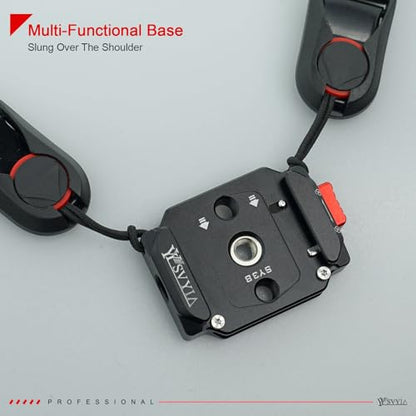 Camera Quick Release Plate,Auto-Lock 38mm Quick Release System,Camera Tripod Quick Release Mount Multi-Functional Base,Use for Tripod, Monopod,Slider Etc Quick Release Adapter,SY38 V3801