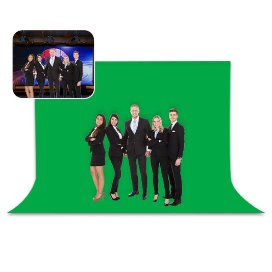 BEIYANG 10 Ft x 12 Ft Photography Backdrop Green Screen, Green Background Non-Reflective Fabric Wrinkle Resistance，Photo Background for Photo Studio Video Film Shooting Props - color: Green, size: 10x12ft