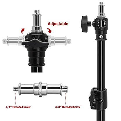Thinvik Photography Studio Camera Stand,Lighting Wall Ceiling Mount Boom Arm for Video Monolight,Reflector,Overhead Vertical Horizontal Mounting - Aluminum Alloy Stands for Photographic Apparatus