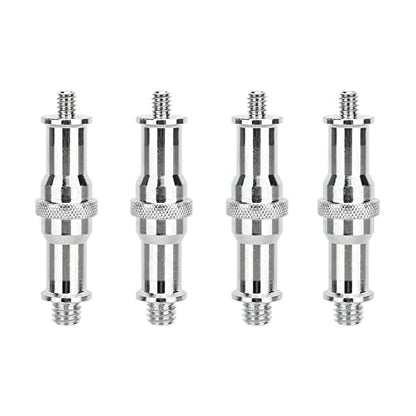 CAMVATE 1/4 to 3/8 Convertor Adapter Spigot Stud for Studio Light Stand | Ball Head, Wireless Flash Receiver, Trigger(4 Pieces)