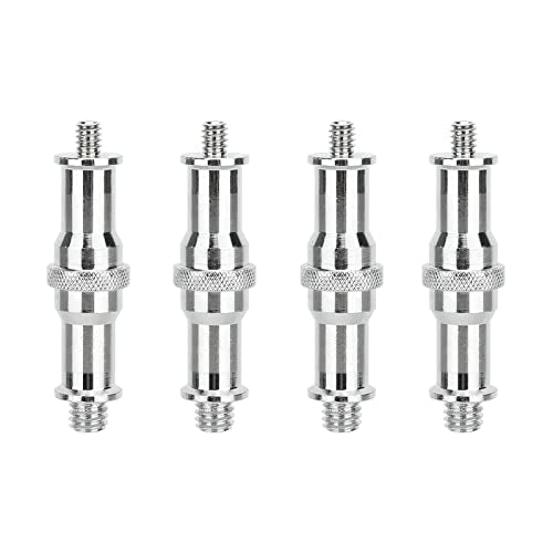 CAMVATE 1/4 to 3/8 Convertor Adapter Spigot Stud for Studio Light Stand | Ball Head, Wireless Flash Receiver, Trigger(4 Pieces)