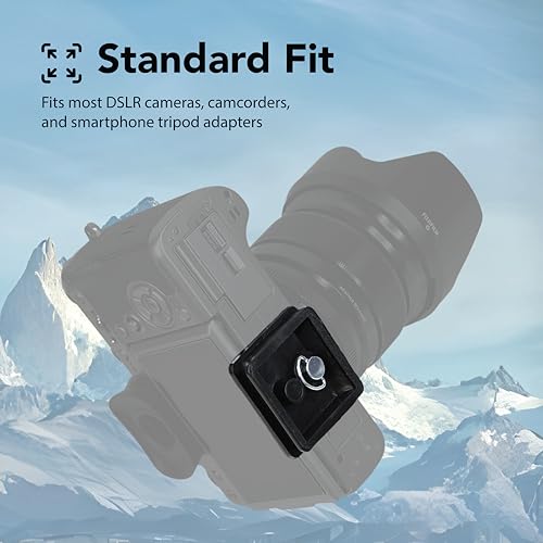 Foto&Tech 2 Pcs 41mm Tripod Quick Release Plate, Camera Mounting Adapter, Replacement Parts for Tripod for Smsnte 1100 2601, Qntray Tripod Mount 1 5/8, Ambco V-0552 V-0554, Snpak 7500 Pro 7500tm 7575i - size: 41mm