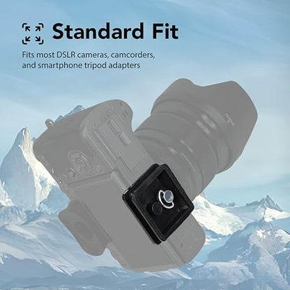 Foto&Tech 2 Pcs 41mm Tripod Quick Release Plate, Camera Mounting Adapter, Replacement Parts for Tripod for Smsnte 1100 2601, Qntray Tripod Mount 1 5/8, Ambco V-0552 V-0554, Snpak 7500 Pro 7500tm 7575i - size: 41mm
