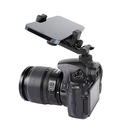 Multifunctional Universal Cell Phone Tripod Mount Adapter 360 Rotation Camera Hot Shoe Phone Holder Compatible with Canon Nikon Sony DSLR
