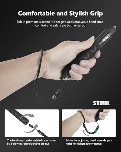 SYMIK Invisible Selfie Stick for Insta360 70 cm/27.6 in, 360 Camera Stick | Aluminum Alloy Extension Stick for Insta 360 X5 X4 Air X3 ONE X2, Osmo 360, Portable Extendable Monopod Pole with Wrist Strap - size: 70 cm / 27.6 in