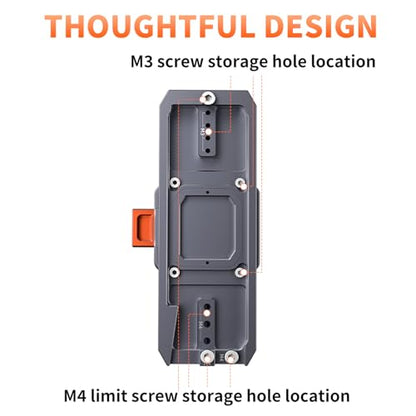 Camera Quick Release Plate Kit, Anti-Loose, Compatible with Arca Swiss Plate, for Manfrotto 501 Camera Tripod Head Adapter and Camera Shoulder Strap