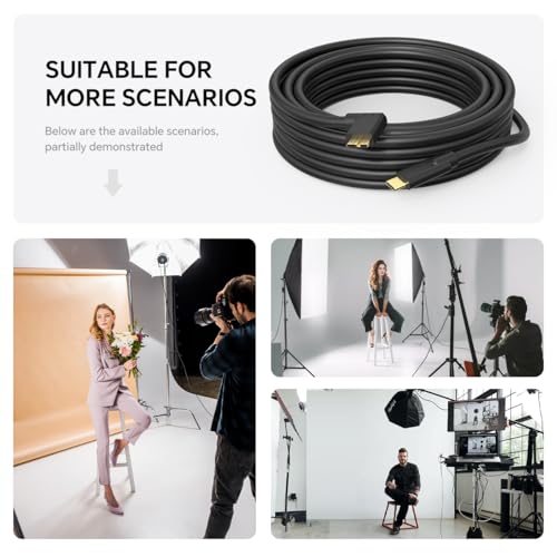 16.4ft USB C to Micro B Cable, 5Gbps High-Speed Data Transfer, USB Type-C to Micro B Camera & External Hard Drive Cable for Canon EOS 1DX2/ 5D4/ 5DS Nikon D850/ D810, WD, Seagate, Toshiba HDD