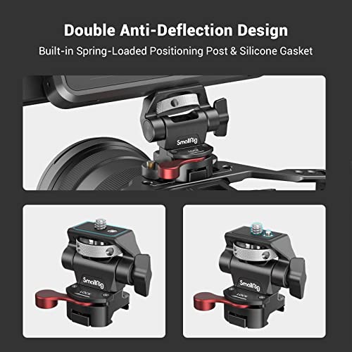 SmallRig Field Monitor Mount with NATO Clamp, Camera Monitor Holder for 5” and 7” Monitor, Swivel and Tilt Adjustable - 2906B - style: nato clamp base