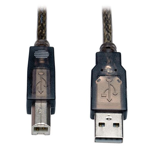 Tripp Lite USB 2.0 Hi-Speed A/B Active Repeater Cable (M/M) 36-ft. (U042-036), Silver - size: 36 ft.