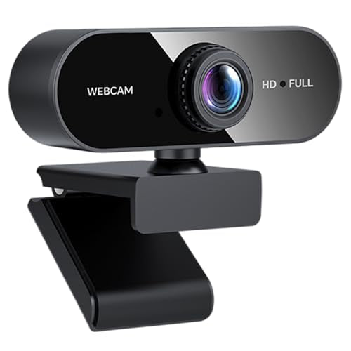 1080P Webcam for PC/Laptop, USB Webcam with Microphone, Noise Cancellation, Support Beauty, Plug & Play with Auto Light Correction for Video Calls, Live Streaming Gaming & Online Meetings - size: 1080P