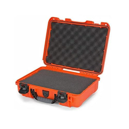 NANUK 910 Hard Case with Customizable Cubed Foam, IP67 Waterproof, Dustproof and Impact Resistant, 14.3” x 11.1” x 4.7”, Rugged Construction for Ultimate Protection, Made in Canada - Orange - color: Orange, style: Cubed Foam
