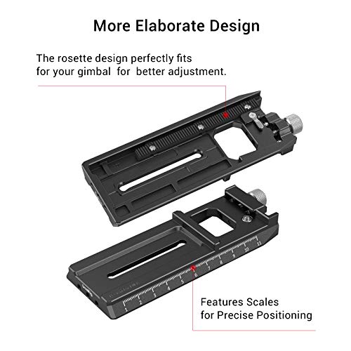 SMALLRIG 5.5'' Camera Quick Release Plate Adapter for Arca-Swiss for DJI RS 5 / RS 4 / RS 4 Pro / RS 2 / RSC 2 / RS 3 / RS 3 Pro & for Ronin-S Gimbal
