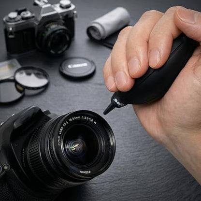 UES Professional Camera Cleaning Kit with Hard Travel Case - DSLR & Mirrorless Maintenance Bundle: 2-in-1 Lens & Sensor Cleaner, Air Blower, Pen, Microfiber Screen Cloths & 10 Full-Frame 24mm Swabs - size: Full-Frame Cleaning Kit