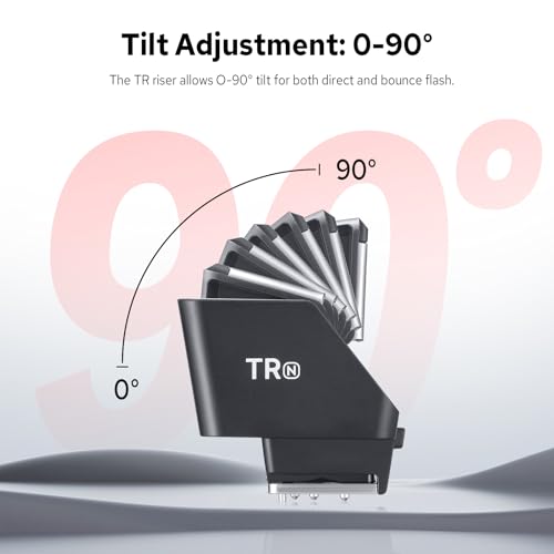 Godox TR-N TTL Hot Shoe Riser for Nikon, with 6 Adjustment Levels (0-90°) TTL Function HotShoe Extender Mount Adapter for Godox TTL Mini Flash iT20 iT30Pro
