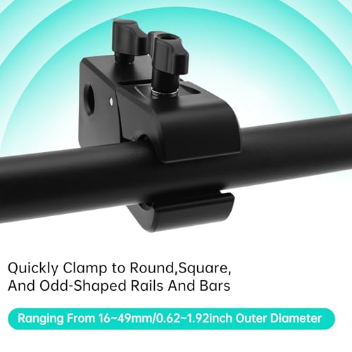 Gooseneck Mic Stand,Flexible Arm Desk Clamp for Streaming Podcast Studio | Heavy Duty Steel hold 1kg,Easy Adjust,Clamp fits desks/poles/shelves 15-49mm thick. mic clip+2 adapters.For mics up to 1.2"