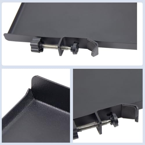 Clamp Microphone Stand Tray Holder for Live Streaming with Sound Card Storage Raised Edge Bracket for Picks Capos Phones and Accessories