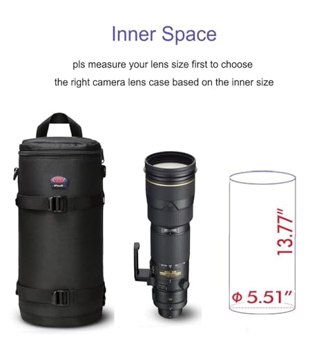 Lens Pouch For DSLR Camera Lens Fits for Canon, Nikon, Pentax, Sony, Olympus, Panasonic, and other Lens - size: BL-0012