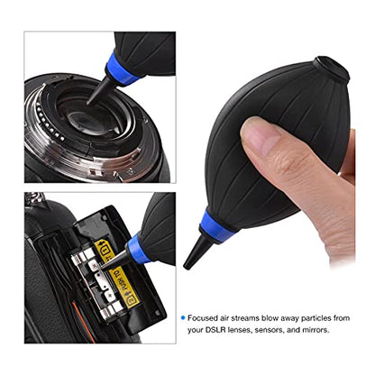 VSGO All-in-One Camera Cleaning Kit for APS-C Sensor Cameras (16mm) Compatible with Canon, Nikon, Sony, Pentax & DSLR, Includes CMOS Swabs, Lens Pen, Air Blower & More (DKL-20)