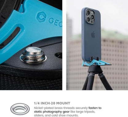 GEOMETRICAL Pocket Tripod PROv2 - Card-Size Stand, for iPhone, Alien Blue Universal Kit - color: Alien Blue