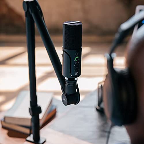 Sennheiser Profile USB Condenser Mic Streaming Set with Boom Arm Plus Kellards Pop Filter and 5-Pack Cleaning Wipes Bundle