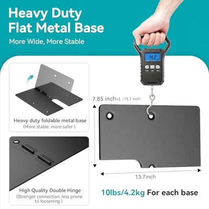 10x10ft Pipe and Drape Stand Kit, Adjustable Heavy Duty Backdrop Stand with Metal Steel Flat Base, Large Extendable Sturdy Photo Background Stand Frame for Wedding Parties Banner Photography - size: 10x10ft